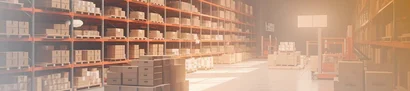 LogiMAT Stuttgart | Lagerraum in Logistikzentrum | 1905 x 425 Pixel Lagerraum in Logistikzentrum als Symbol für LogiMAT