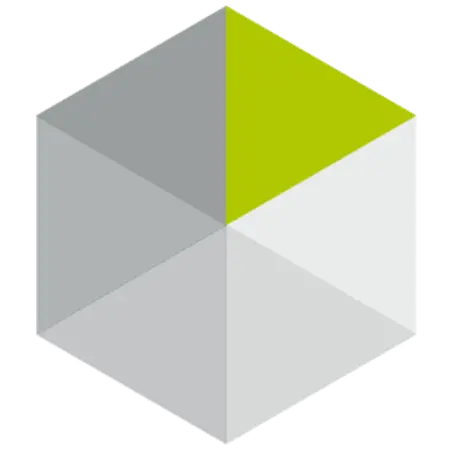 Sechseckiges unitop-Logo mit hellgrün eingefärbtem Dreieck oben rechts.