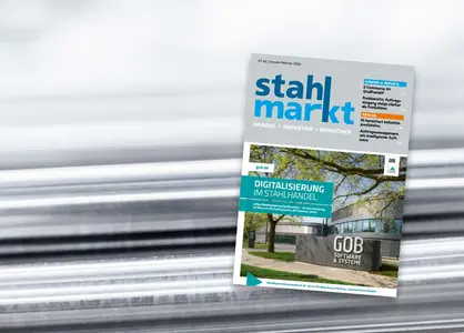 Headerbild News GOB-Beitrag auf Titelseite von stahlmarkt-Ausgabe Januar/Februar 2024