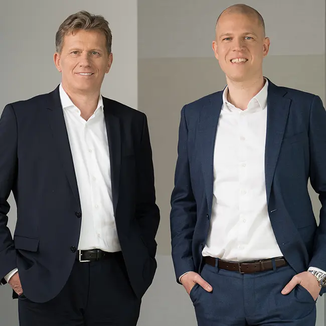 Porträtbild Hans Maier & Andreas Pritschet, Verbandsdirektoren VdW Bayern