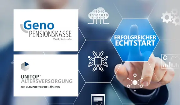 Top-News-Bild zum erfolgreichen unitop-Echtstart bei der Geno Pensionskasse VVaG, Karlsruhe