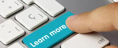 Header image with wide turquoise shift key, renamed in "Learn more" key