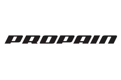 Schwarzes Logo von PROPAIN in kursiver Blockschrift.