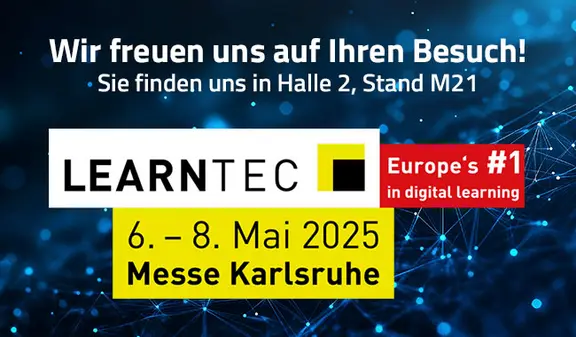 Messebanner LEARNTEC 2025 Messebanner zur LEARNTEC 2025: Besuchen Sie den GOB-Stand in Halle 2, Stand M21 vom 6.–8. Mai 2025
