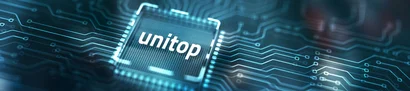Symbolische Darstellung von digitalen Add-ons und Schnittstellen zur Erweiterung von unitop
