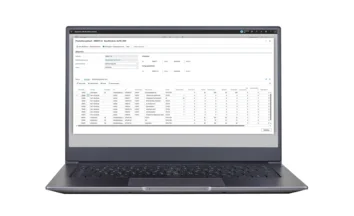 Business Central: Window ‘Production flow – MB0011-A, ALITA 35M conveyor belt’ with table.