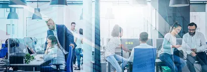 Menschen in Büro