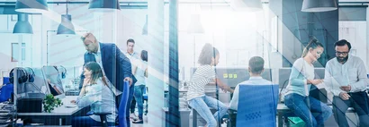 Menschen in Büro