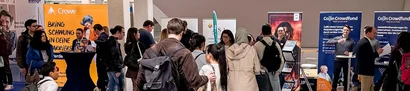 Großer Andrang vor dem GOB-Stand auf der Campusmesse Düsseldorf Großer Andrang am GOB-Stand auf der Campusmesse Düsseldorf 2026