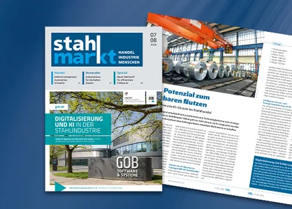 Unser Fachbeitrag zu KI im Stahlhandel im stahlmarkt 07–08/26