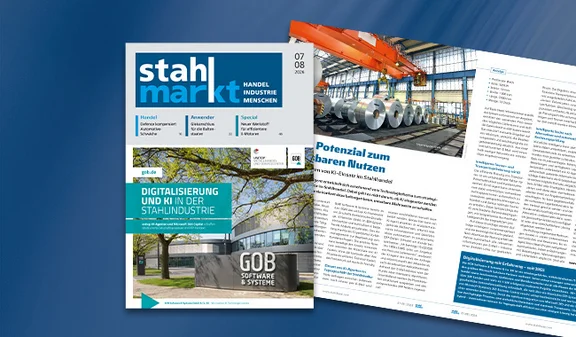 Unser Fachbeitrag zu KI im Stahlhandel im stahlmarkt 07–08/26