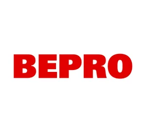 Logo der BEPRO Blech und Profilstahl GmbH & Co. KG BEPRO-STAHL-Logo: roter Schriftzug in Versalien auf weißem Hintergrund, zentriert dargestellt.