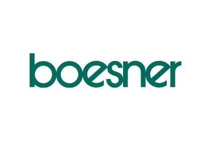 Logo von boesner in grüner Kleinbuchstaben-Schrift auf weißem Hintergrund.