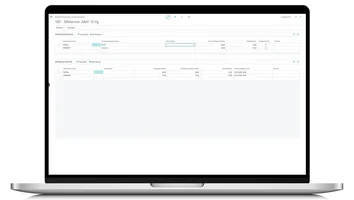 Mask with product distribution channels and available stock in unitop for multichannel e-commerce.